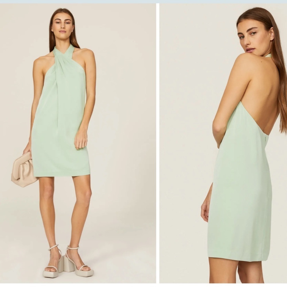 3.1 Phillip Lim Mint Green Halter Mini Dress